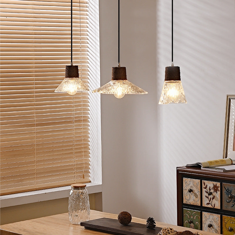 Nordic Hemp Rope Glass Pendant Light T2162