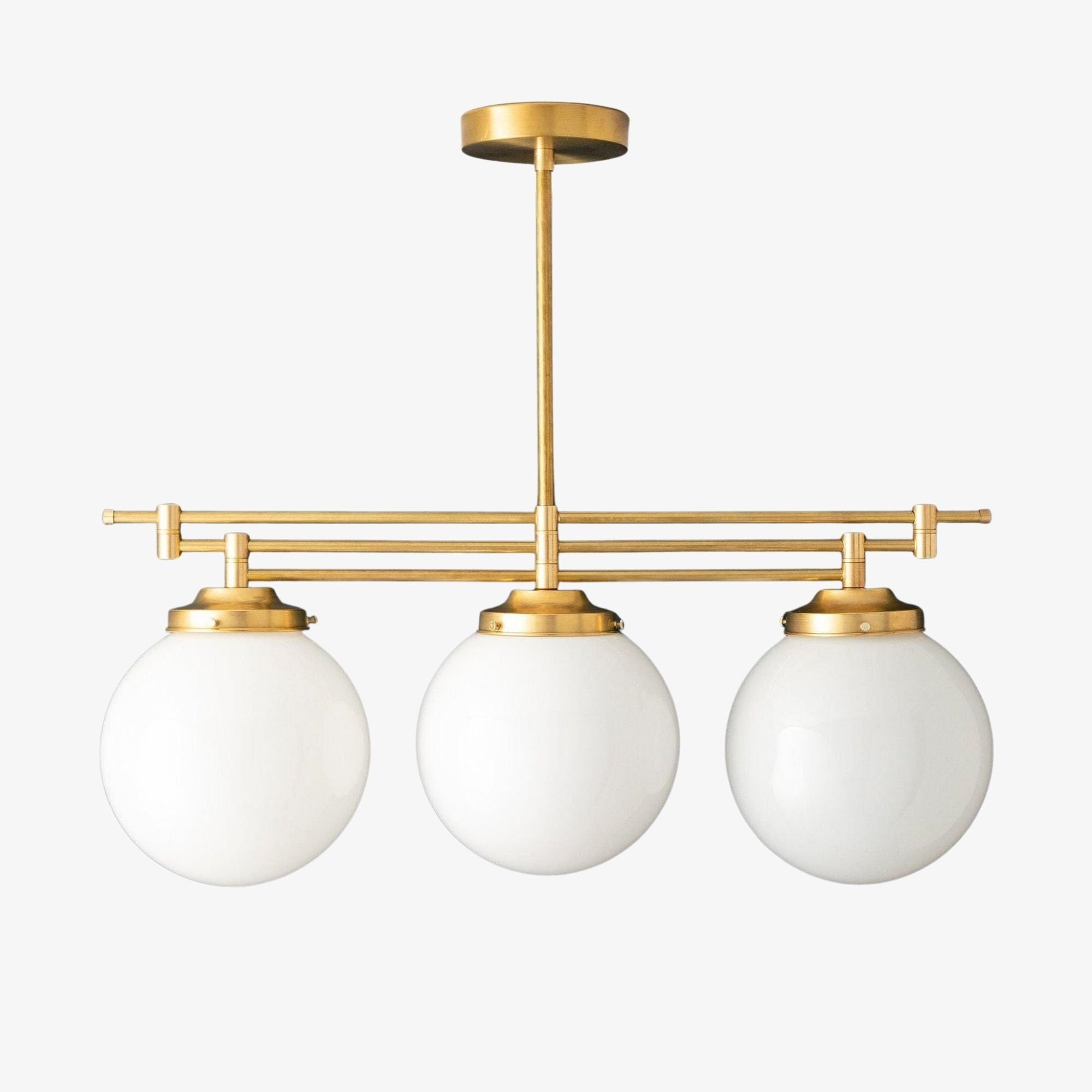 Glorica Glass Frosted Globe Pendant Light - Art Deco Hanging Light for Home T342