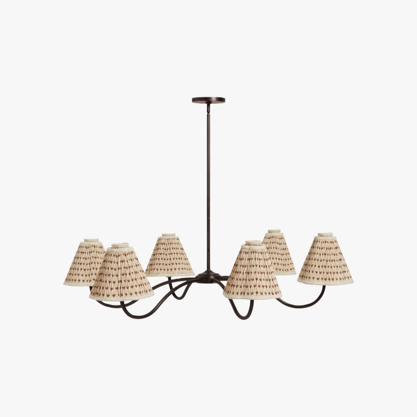 Florevian Modern Linen Pendant Lamp - Art-Inspired Statement Lighting for Dining Space T684