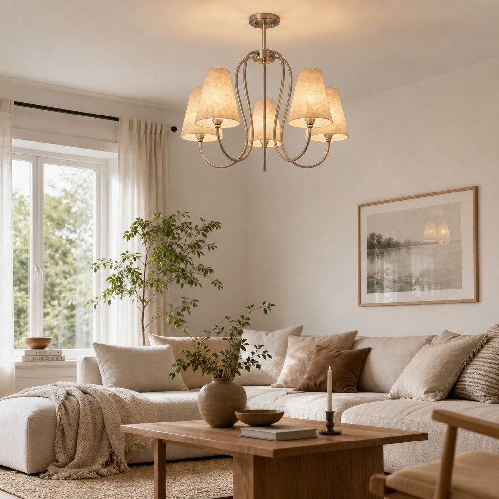Micahell Modern Shell Pendant Light - Sculptural Multi-Head Chandelier for Living Room T2202