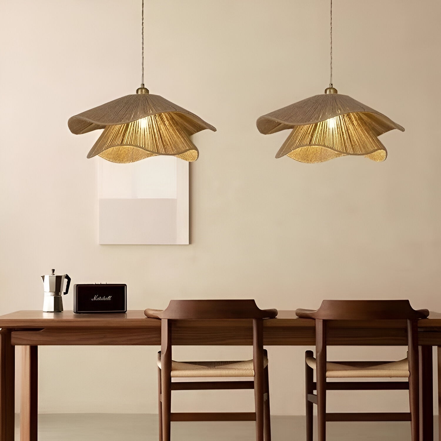 Cape Points Boho Natural Jute Fiber Pendant Light T2062