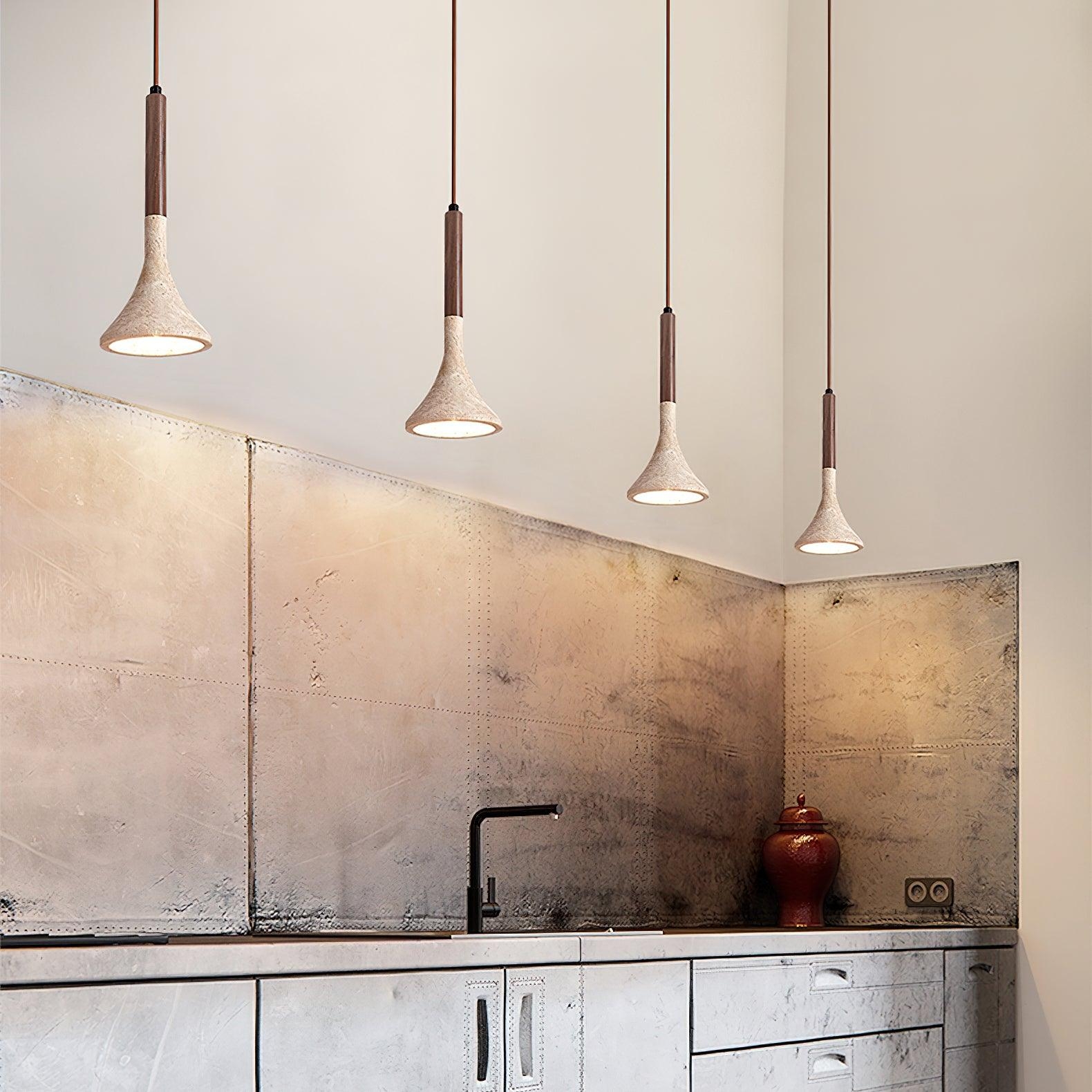 Aplomb Japandi Travertine Pendant Lamp T2114
