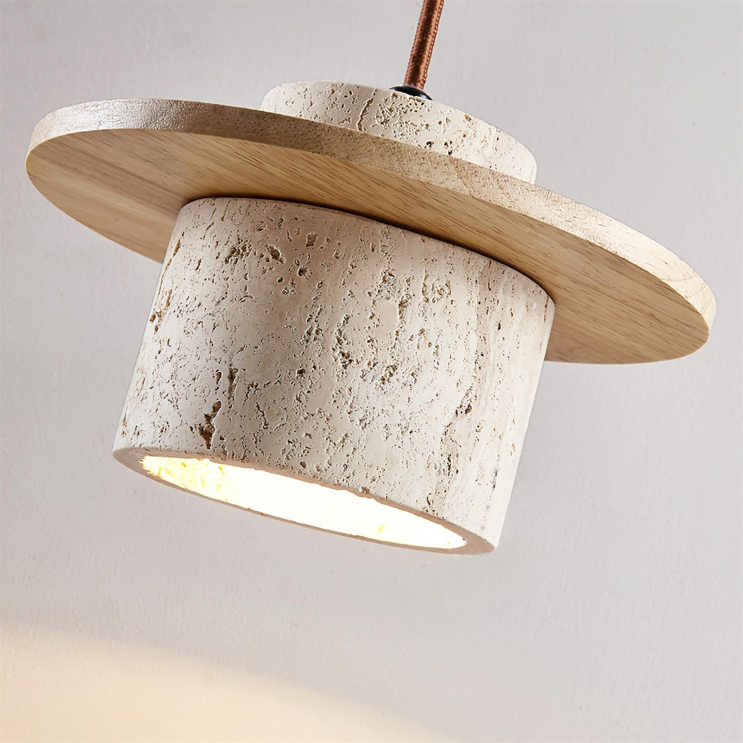 Retro Wabi Sabi Textured Travertine Wall Lamp G12