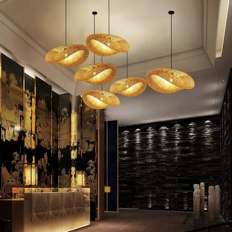 Aira Handwoven Natural Bamboo Pendant Light T1997