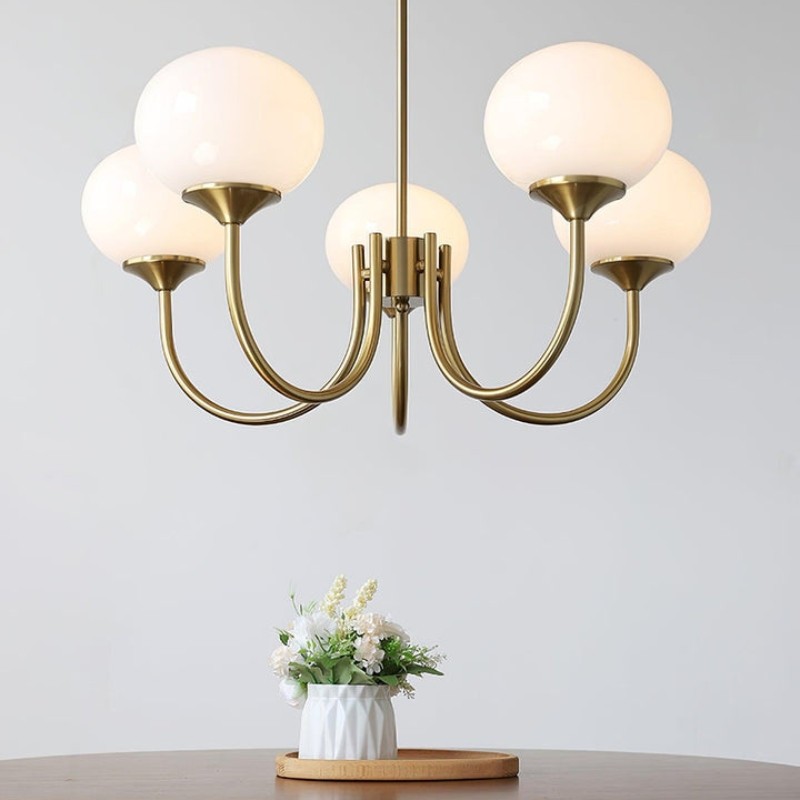 Bauhaus Glass Ball Marshmallow Chandelier S200
