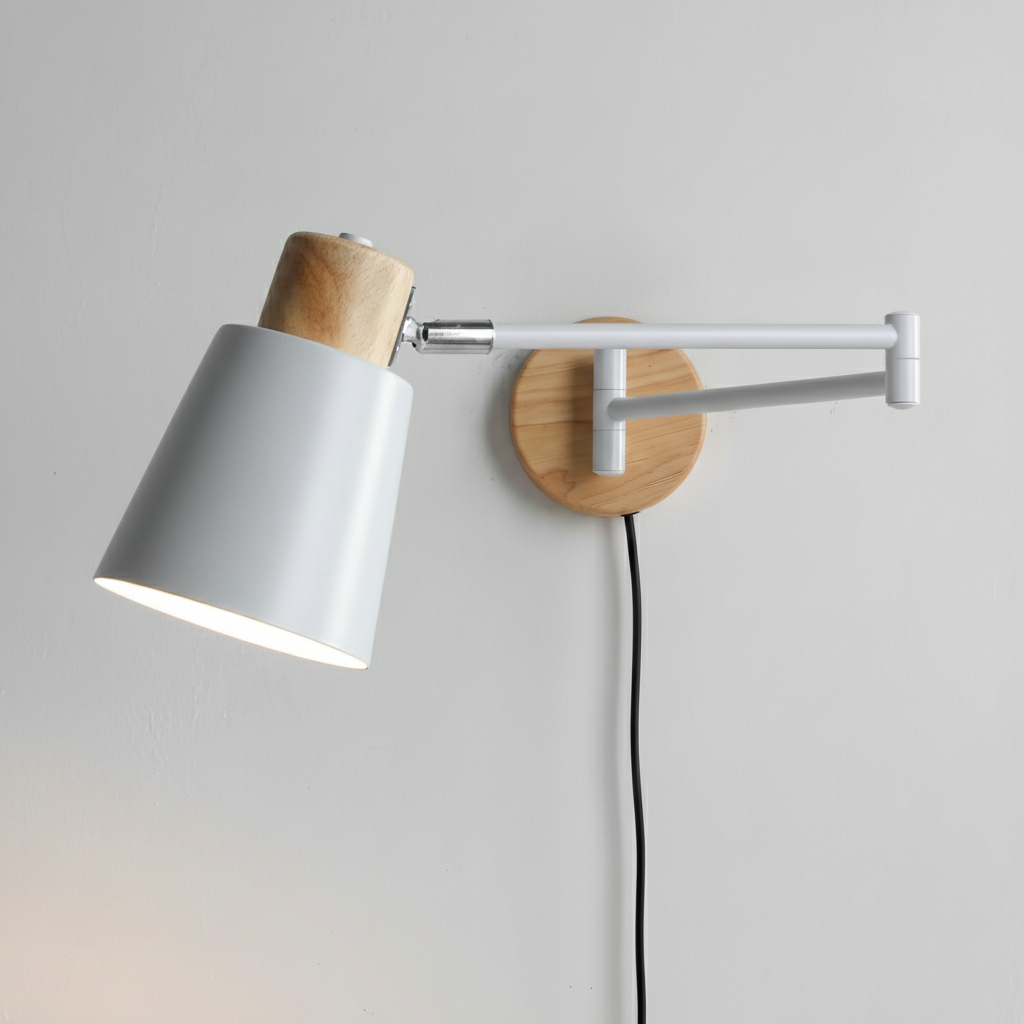 Collin Adjustable Plug In Wall Lamp T1489