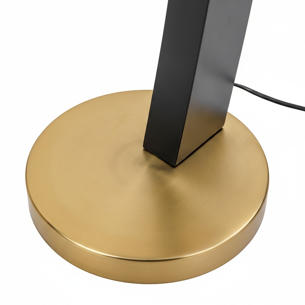 AstraLoop Modern Arc Fabric Floor Lamp - Elegant Sleek Curved Metal Design for Interiors T1142