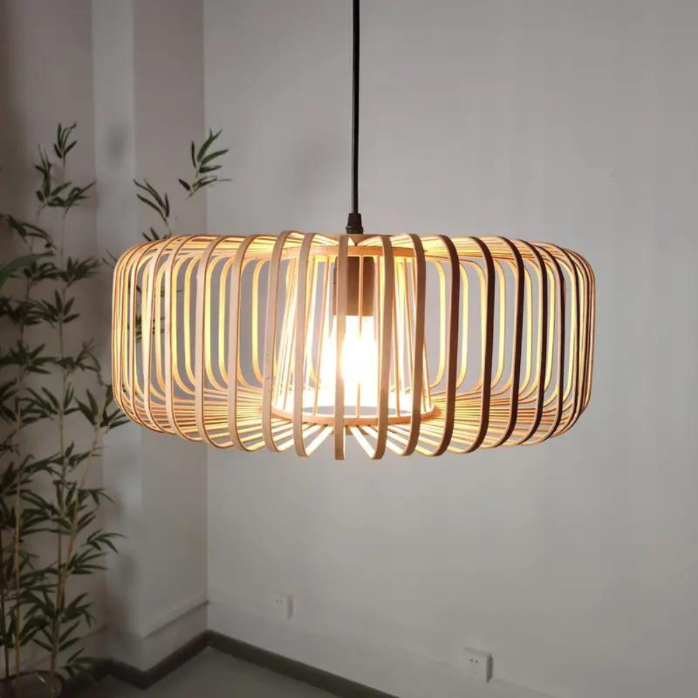The Solar Illusion Bamboo Pendant Light T2122