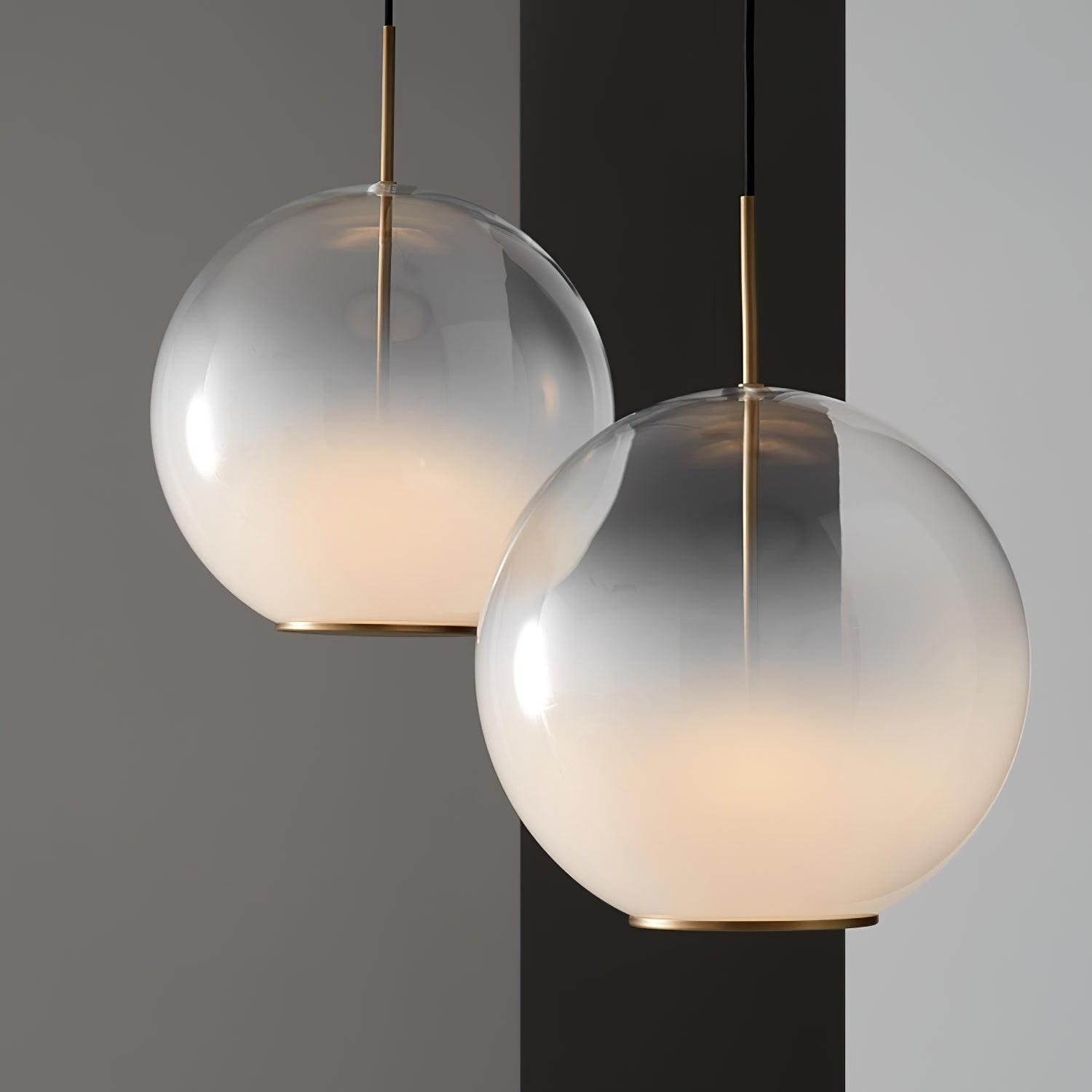 Simple Sphere Drop Gradient Glass Pendant Light M403
