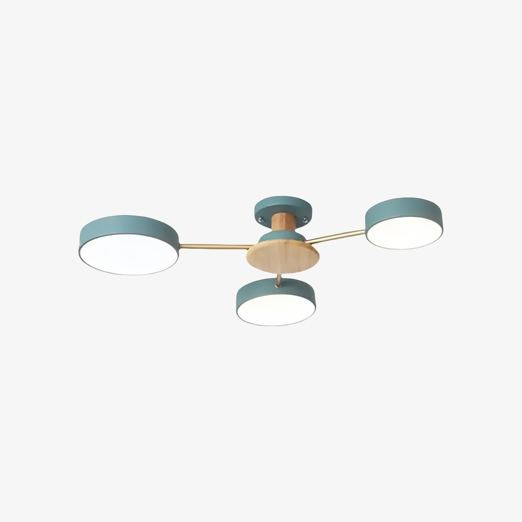Stylish Wood-Branch Ceiling Lamp - LED Light for Dining Room and Living Room S378