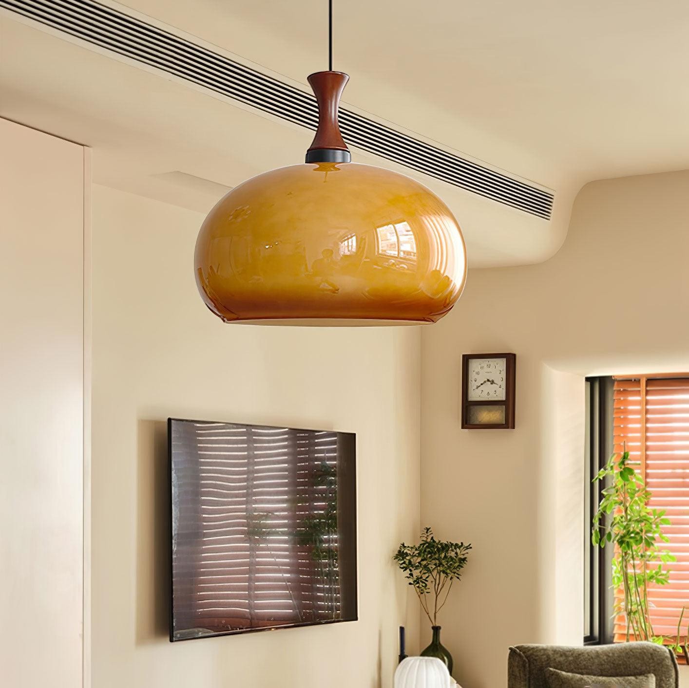 Spherical Orange Practical Luxury Pendant Lamp M523