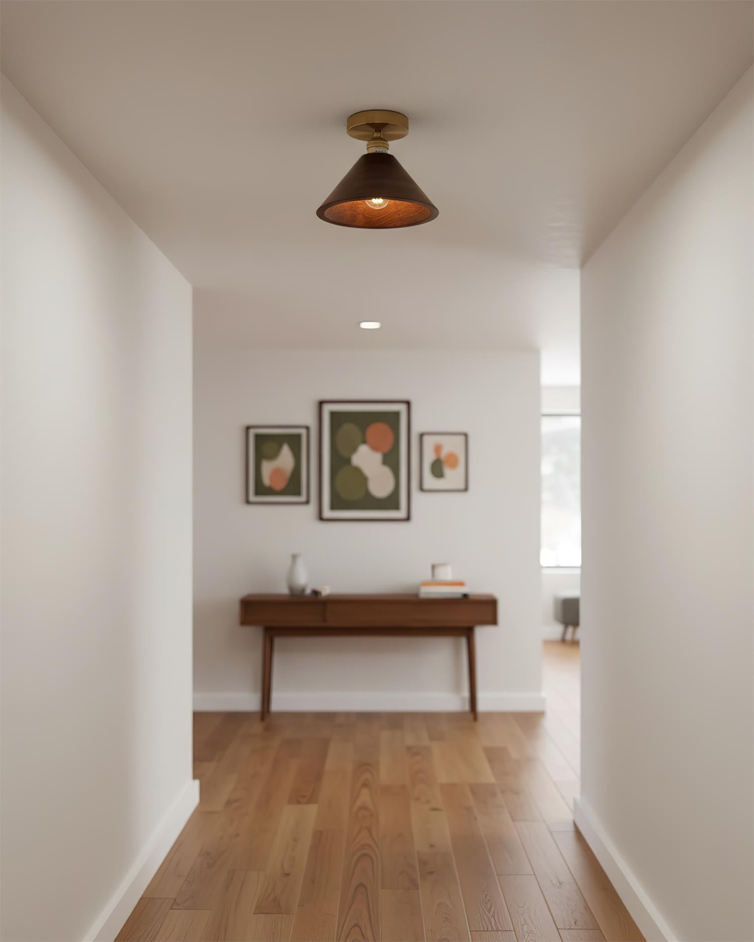 Collar Wood Ceiling Lamp T1459