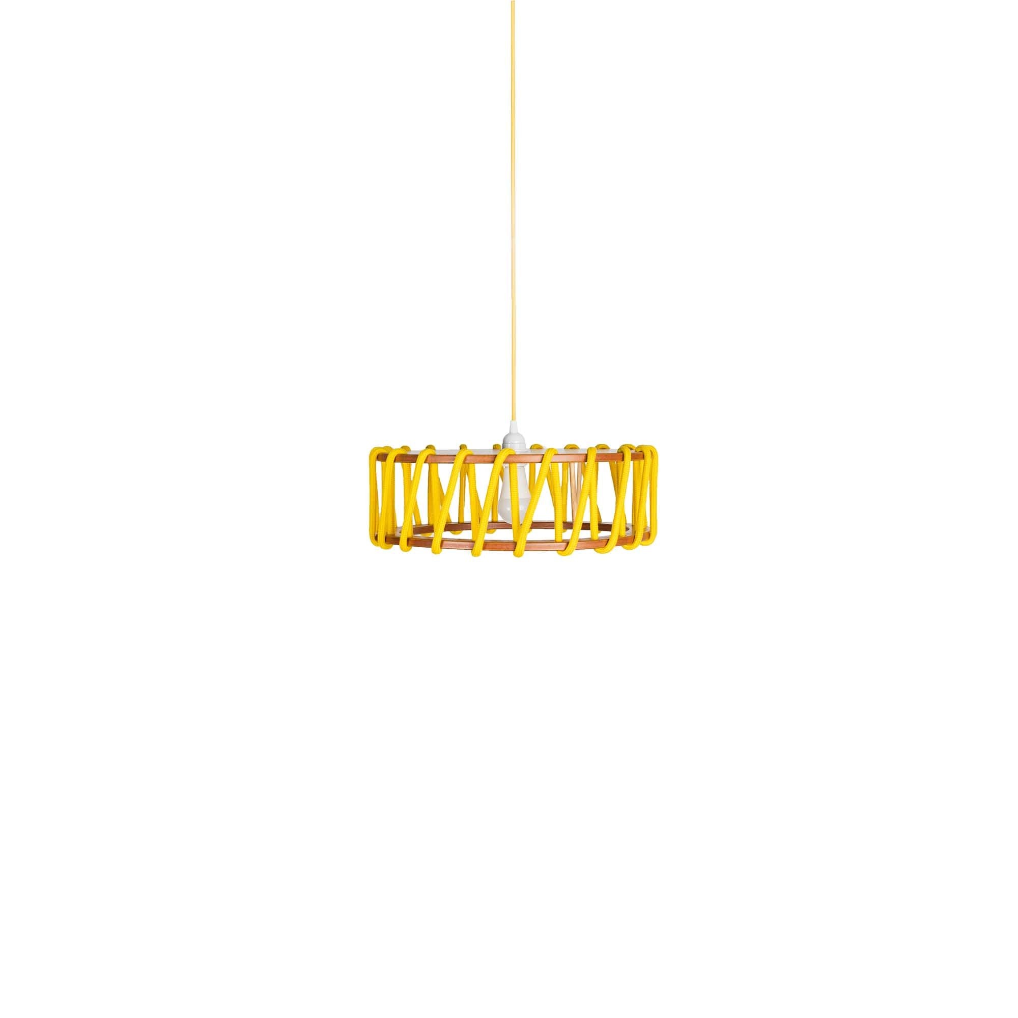 Macaron Rope-wrapped Wooden Pendant Lamp S179