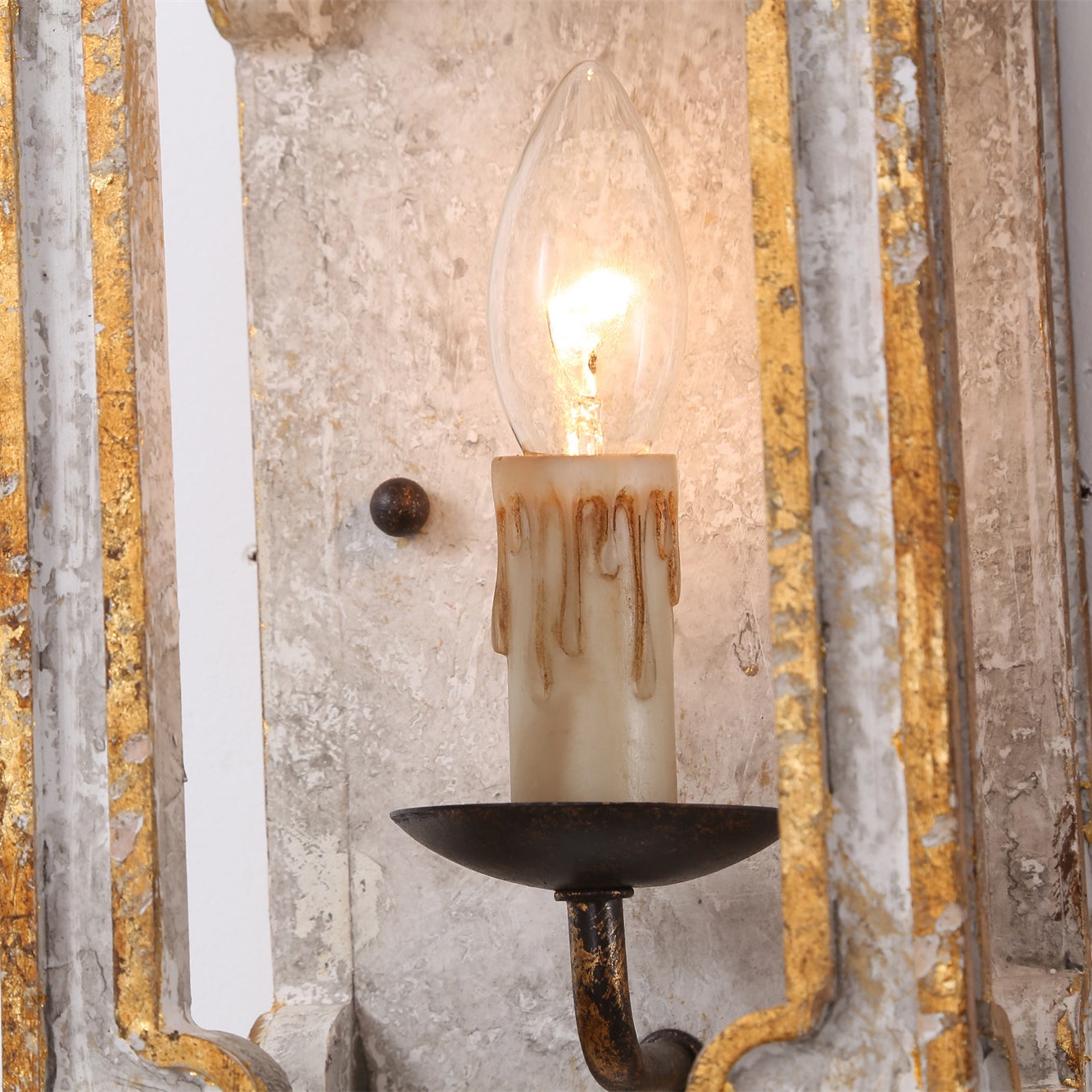 Boho Rustic Cube Sconce T1854