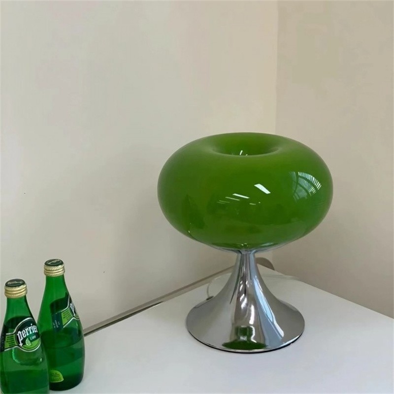 Lollora Bauhaus Apple Glass Table Lamp — Modern Desk & Bedside S171