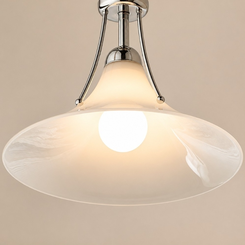 Kallera Magnolia Ceiling Light - Gradient Design Lampshade for Bedroom and Hallway T2269