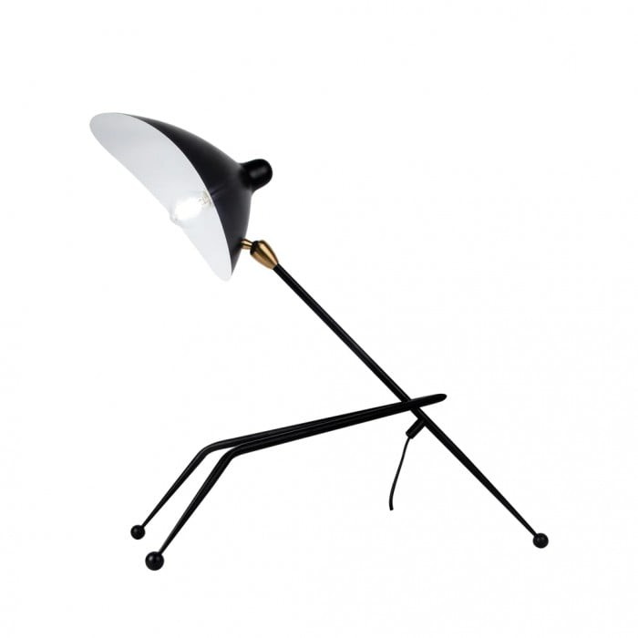 Arclume Tripod Desk Lamp – Black Metal Design for Room