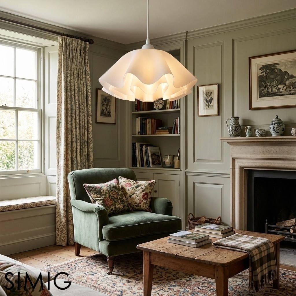 Minimalist Flower Pendant Light Modern Design - Bedroom Lighting S395