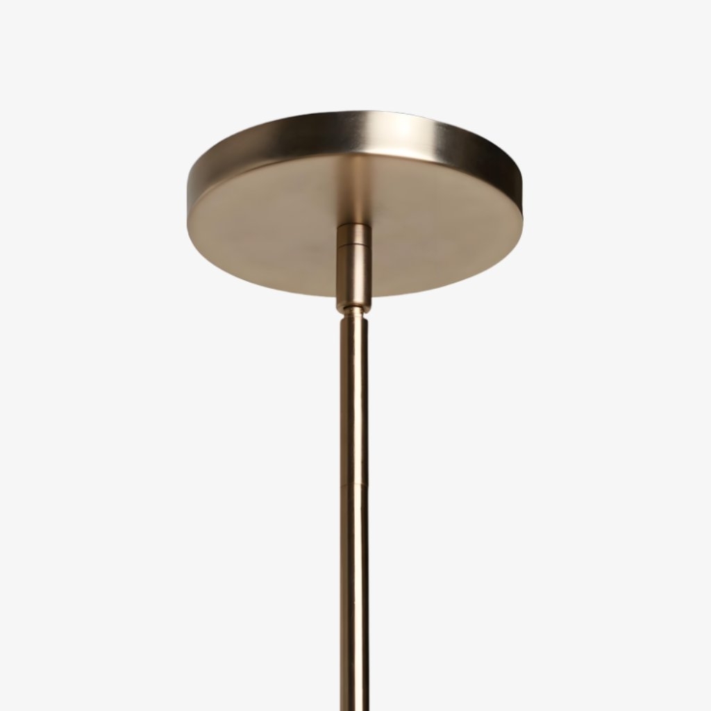 Kysara Linear Chandelier - Curved Lamp Arms and Fabric Shades are Suitable for Living Rooms or Dining Rooms T706