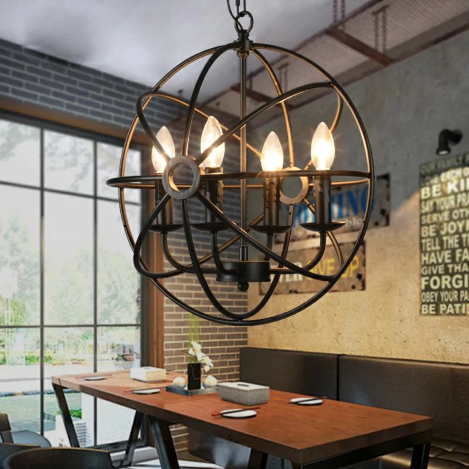 Globe Candle Chandelier