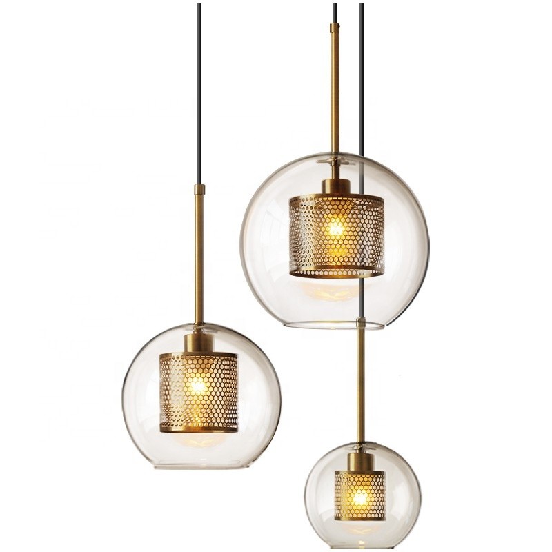 Modern Chiswick Glass Pendant Light Fixtures for Kitchen Dining Room