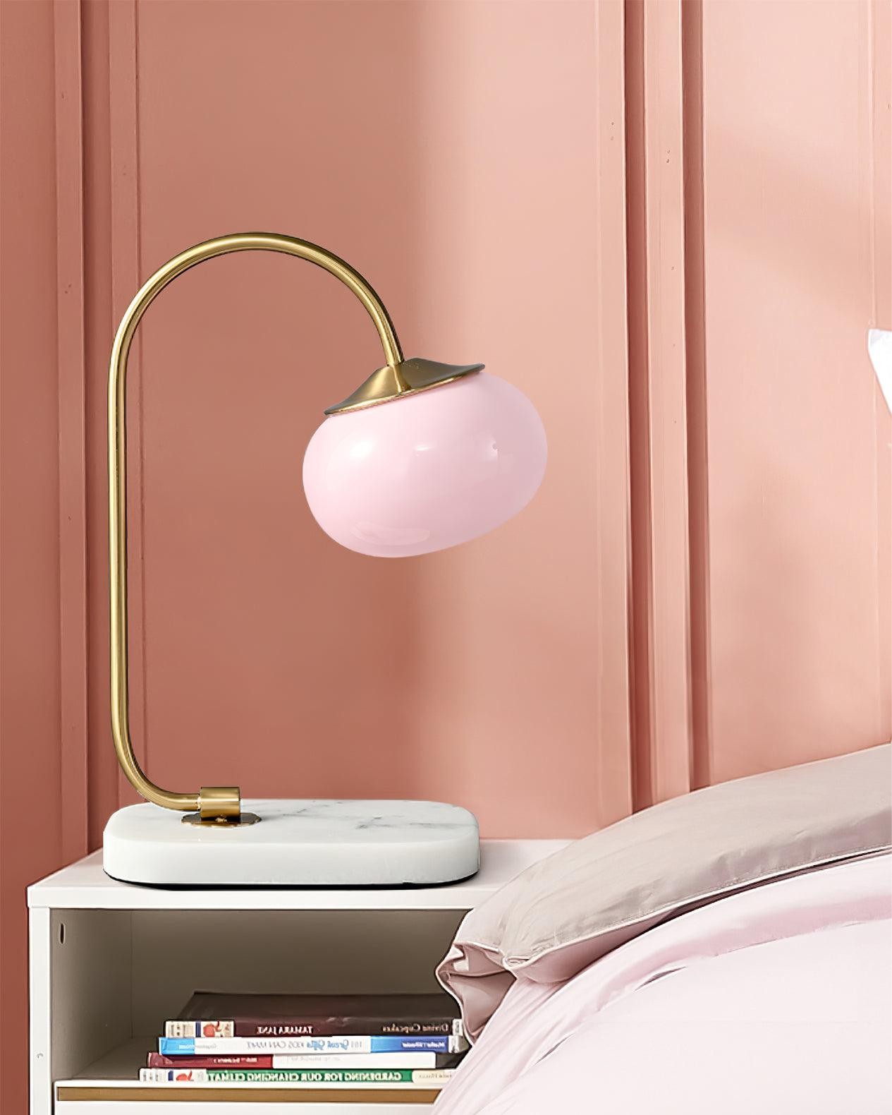 Scandinavian Cream Ball Table Lamp For Living Room M348