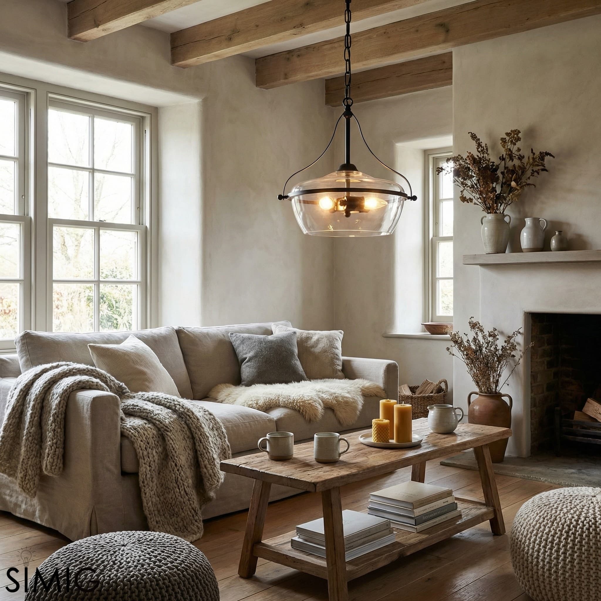 Lirra Bowl Shaped Glass Pendant - Modern Lighting for Dining Room T776
