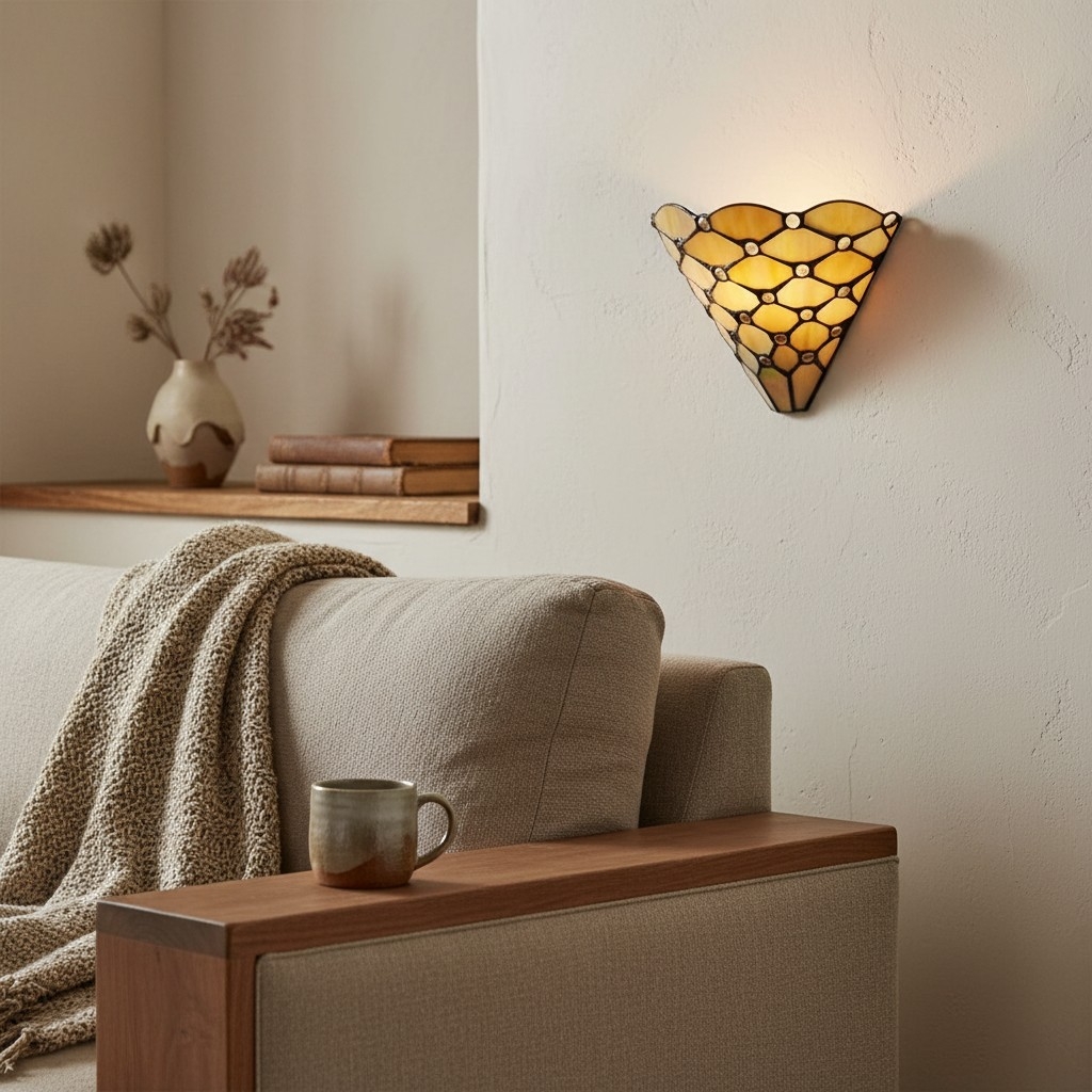 TF Pearl Elegant Glass Wall Light - Wall Sconce for Lounge Bedroom or Hallway T826