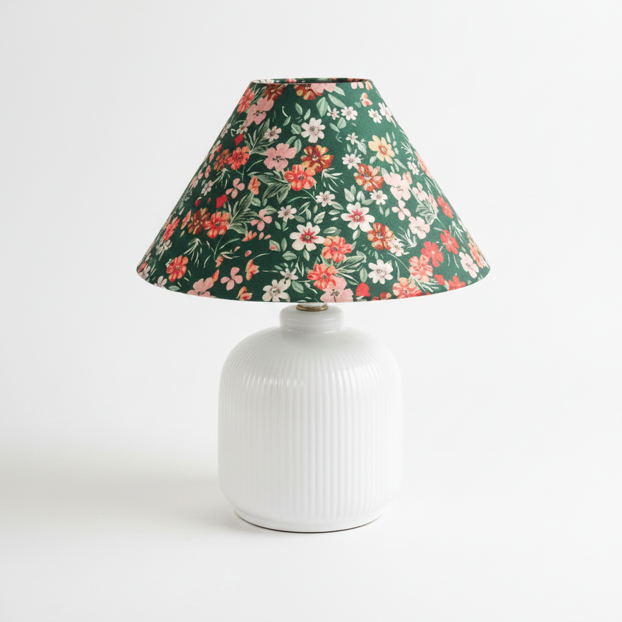 Evergreen Floral Table Lamp T1551