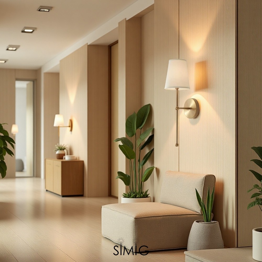 Modern Gold Wall Lamp ‑ Minimalist Design for Stylish Interiors  G21