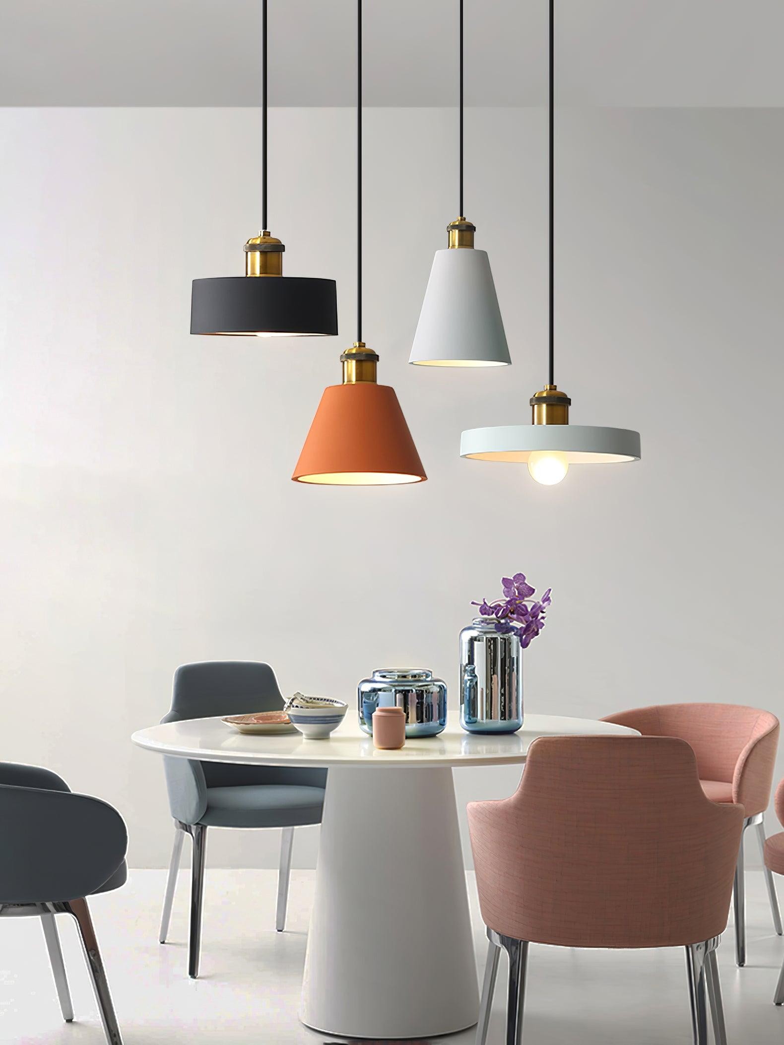 Modern Resin Geometric Pendant Lamp M326