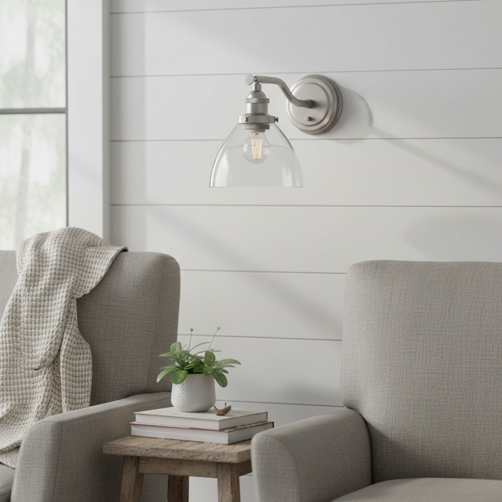 Novera Wall Light Collection - Glass Shade Finishes in Brass Silver Nickel Copper – Residential and Boutique Hospitality T838