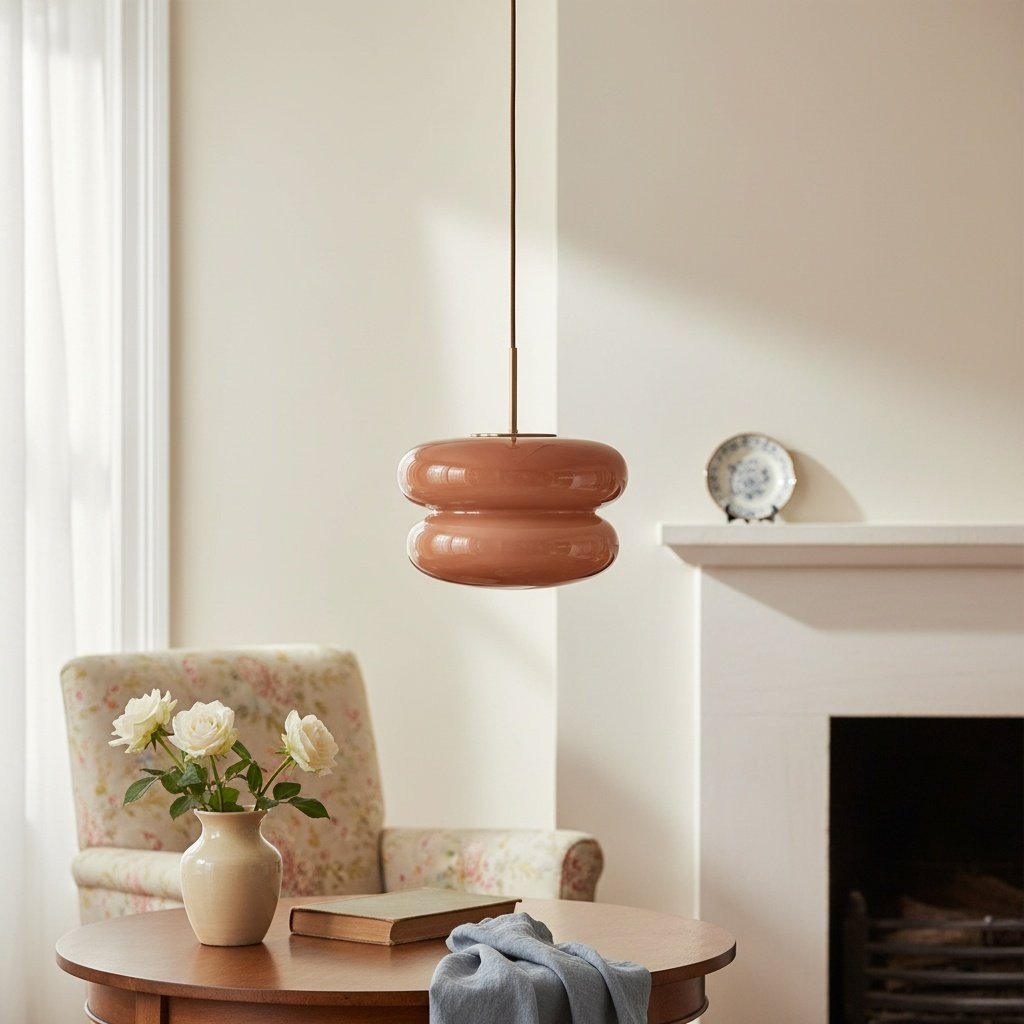 Orra Opal Glass Dome Pendant - Modern Hanging Light for Kitchen T421