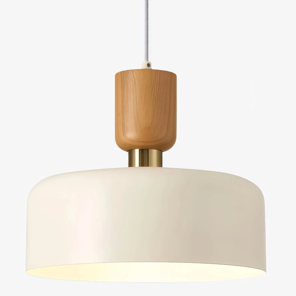 Orbulis Natural Wood Grain Pendant Light – Modern Minimalist Circular Light T594