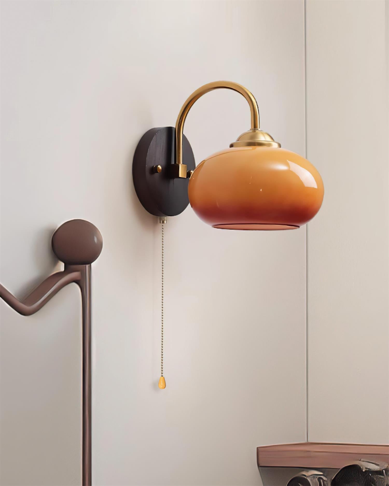 Cream Style Persimmon Wall Lamp P046