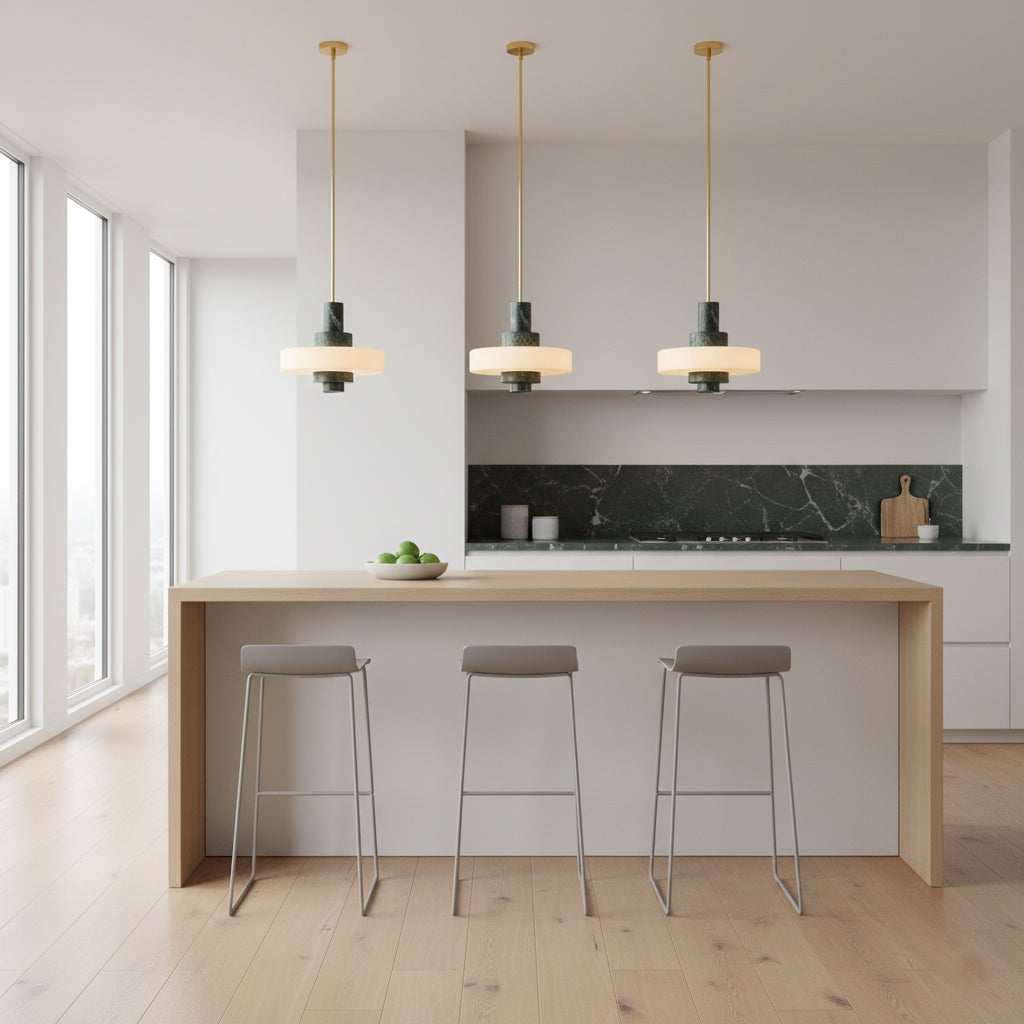 Mercury Green Marble Pendant Lamp T1931