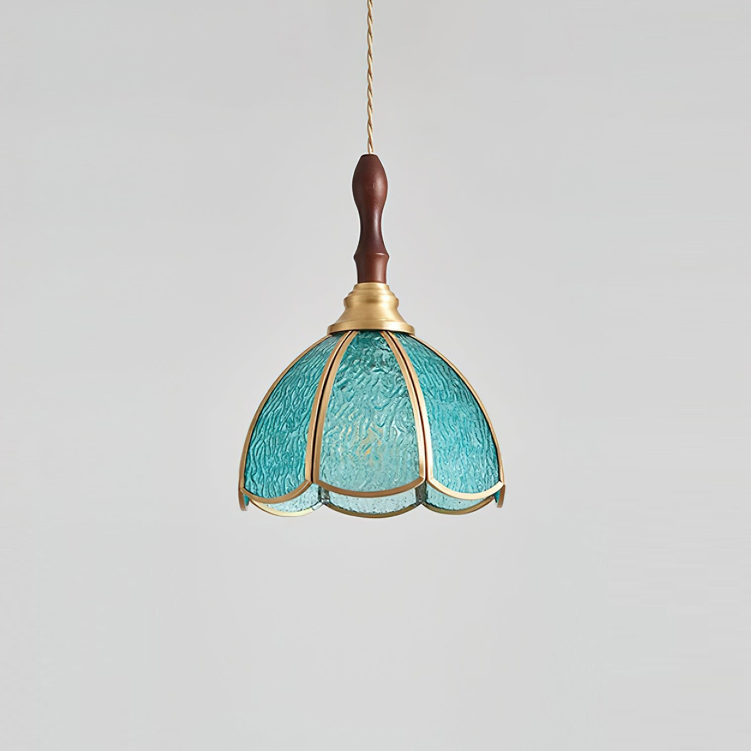 Vintage Tiffany Stanied Glass Pendant Lamp M237