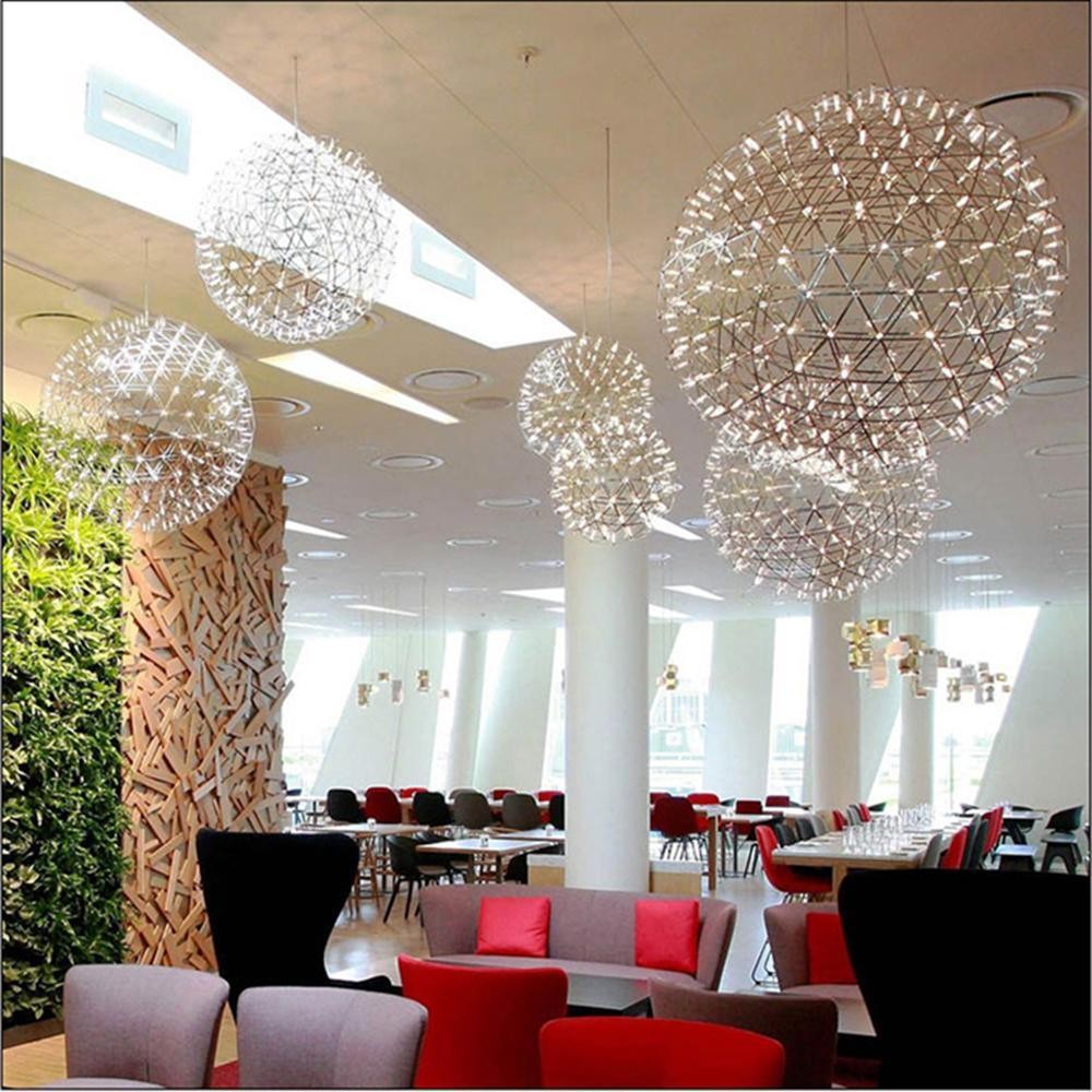 Silver Spark Ball Pendant Light T204