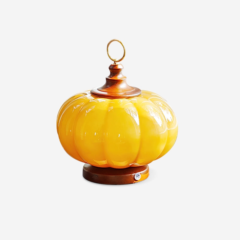 Pumpkin Glass Table Lamp T1374