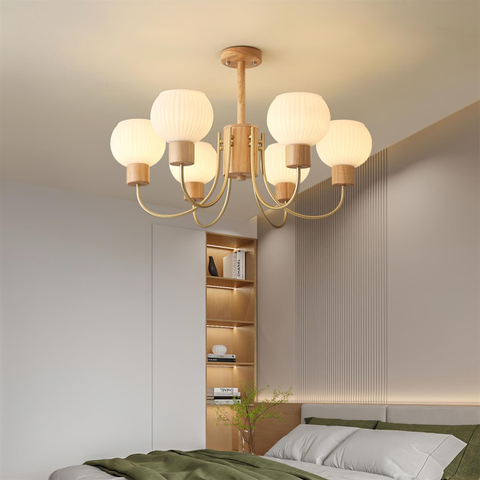 Wabi-sabi Wooden Chandelier M459