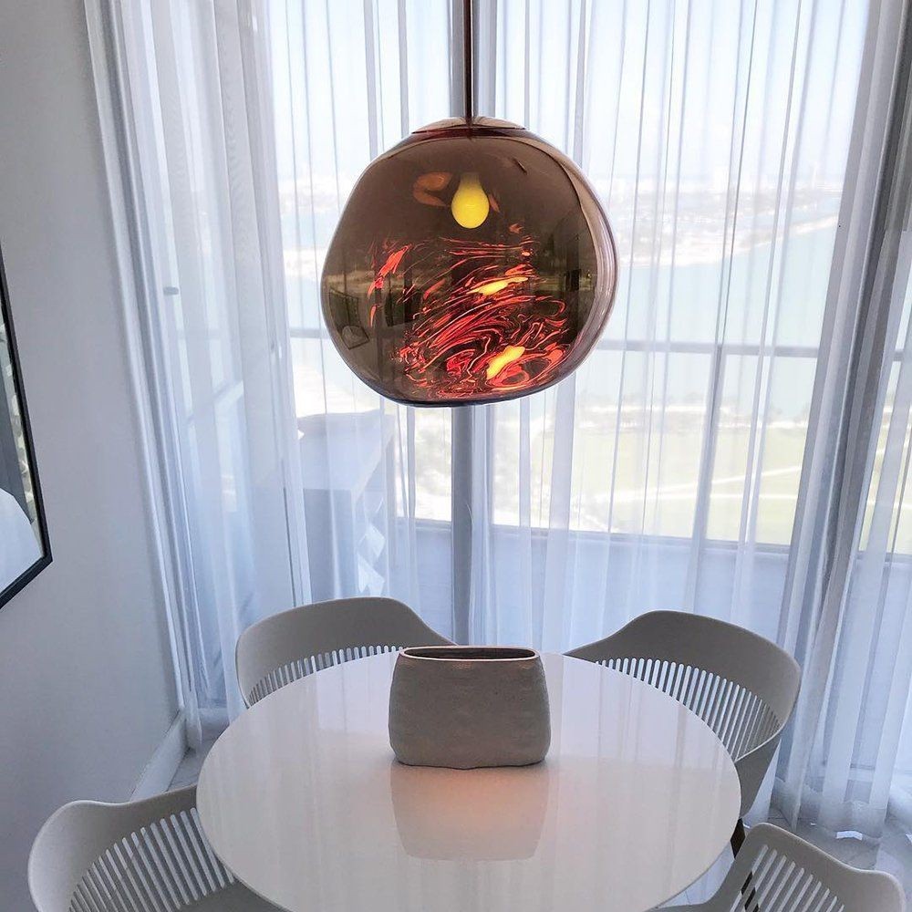 Dynamic Surface Pendant Light For Living Room S208