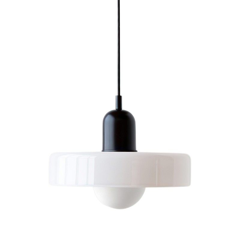 Morandi Glass Disc Orb Pendant Lamp S09