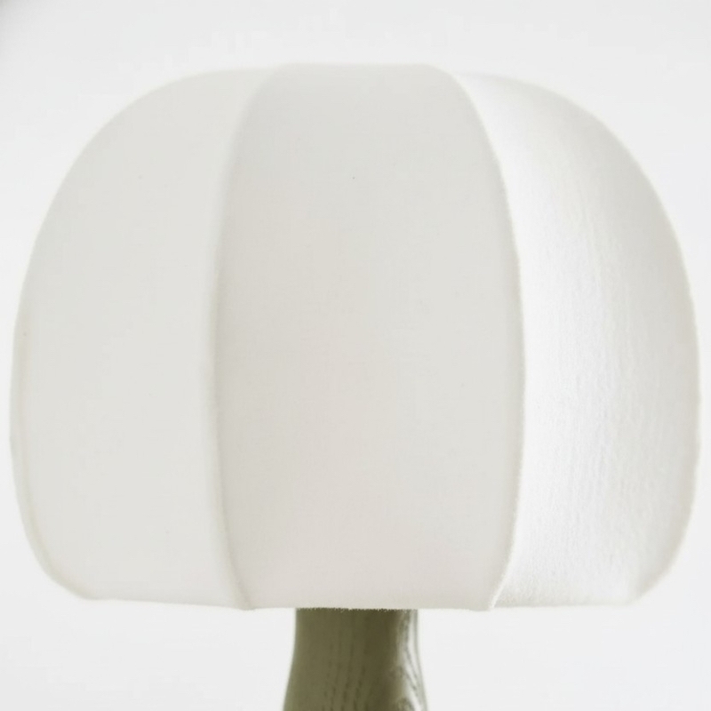 Savara Modern Curved Base Wall Light - Soft Diffused Fabric Shade for Hallways and Living Rooms T723