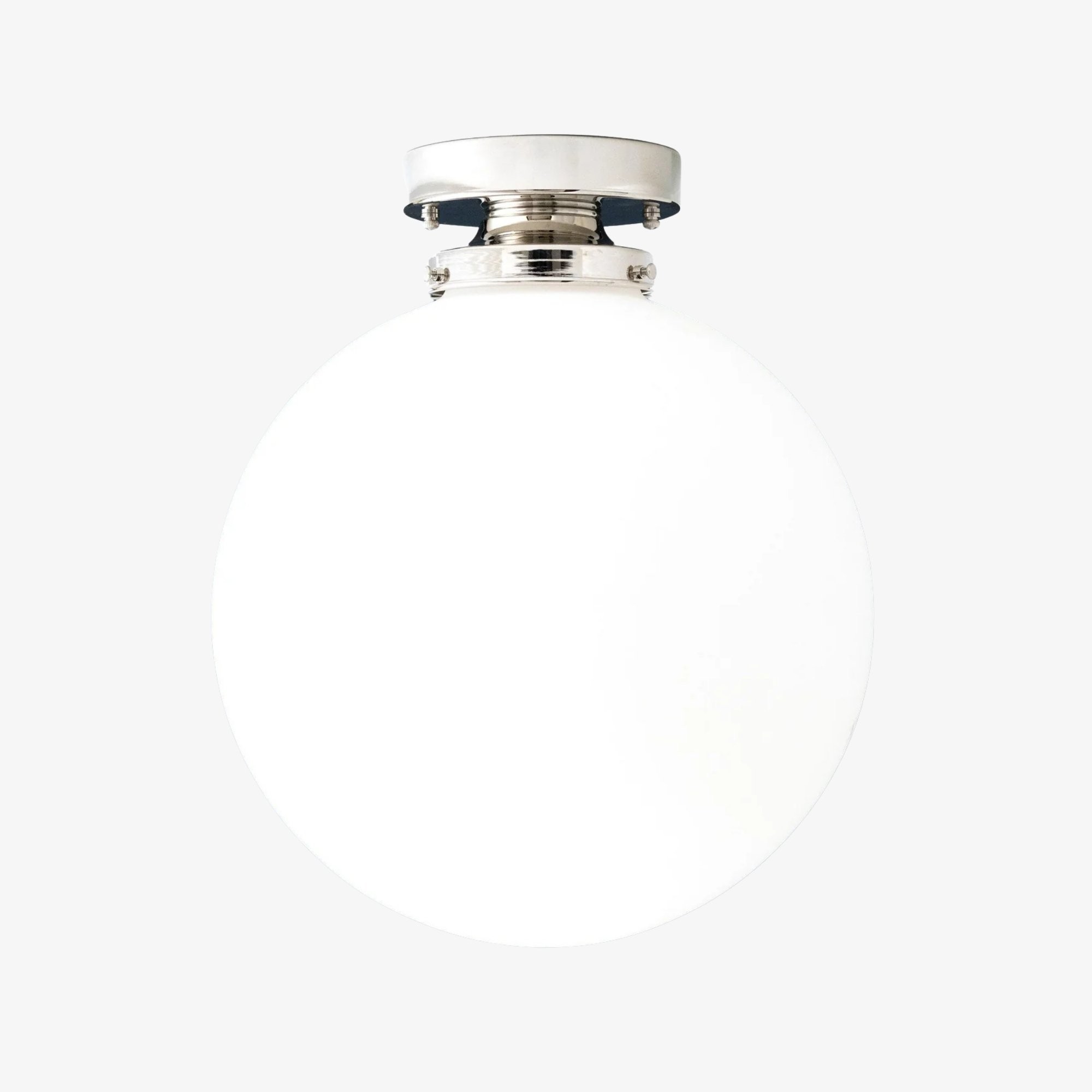 Glorica Glass 12 Inch Globe Ceiling Light - Frosted Glass Art Deco Pendant And Flush Mount T362