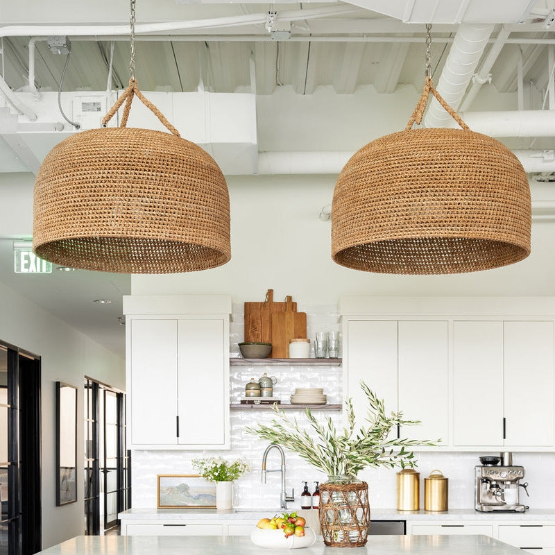 Natural Shadow Rattan Japandi Pendant Light T2054