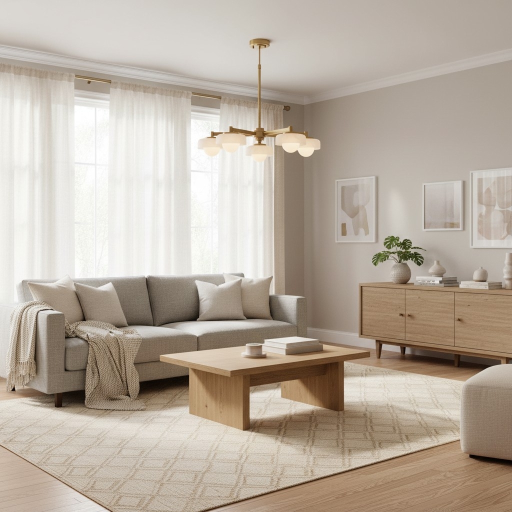 Zirvos Pendant with Frosted Opal Globes and Brushed Brass Frame for Living and Dining T937
