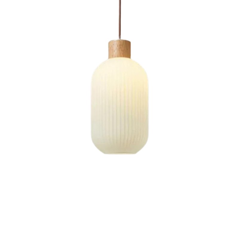 Nordic Ribbed Glass Pendant Light S135