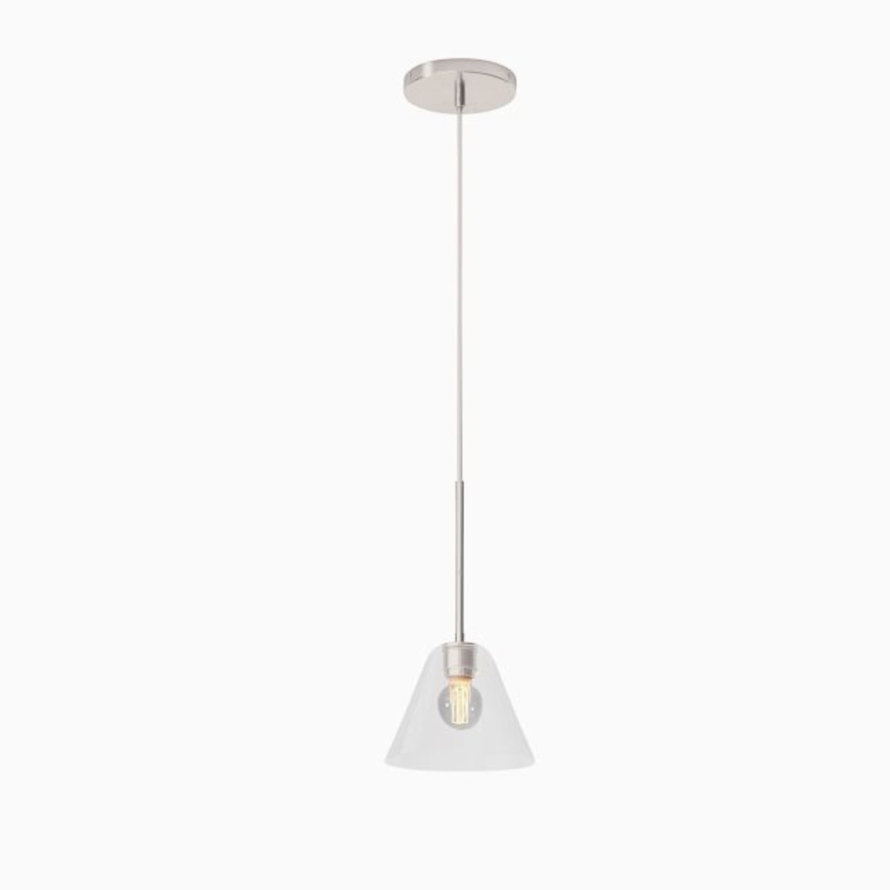 Conica Clean Line Glass Cone Pendant Fixture - Modern Bar Counter T104