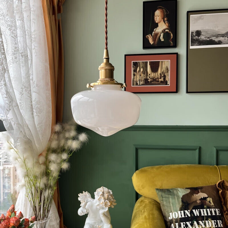 Radiant Lantern Retro Glass Pendant Light T2178