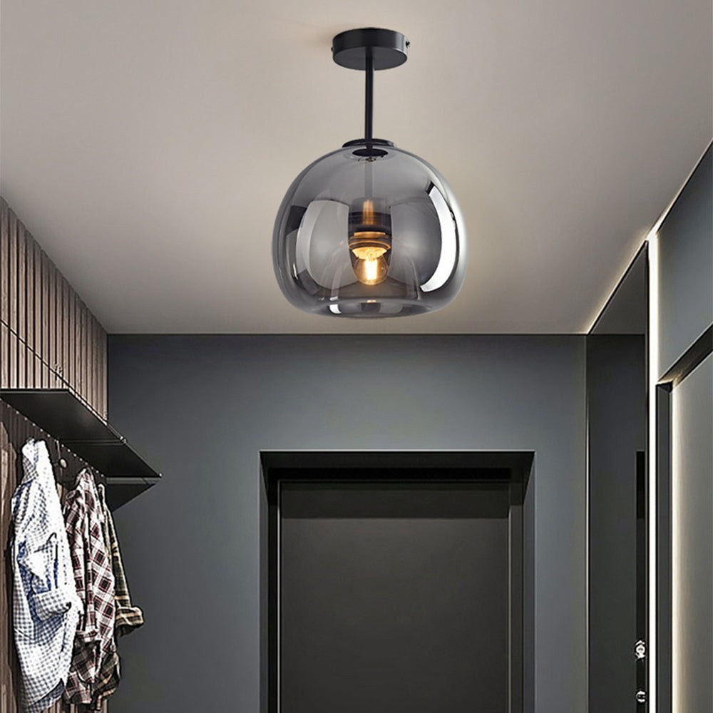Retro Bubble Concave Glass Ceiling Lamp M05